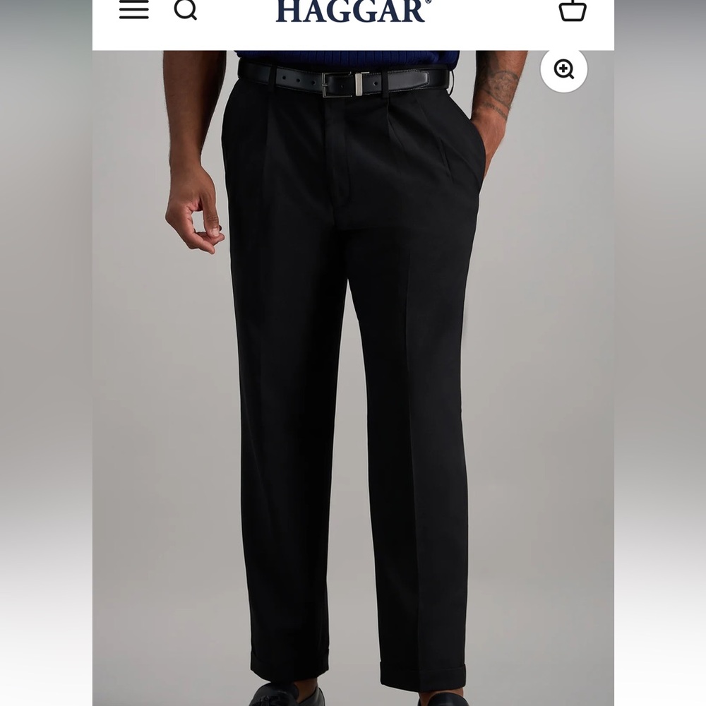 #24 MEN’s 38x32 HAGGAR SLACKS new with tag - Picture 6 of 8